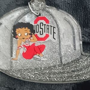 Betty Boop & Ohio State Ball Cap Necklace